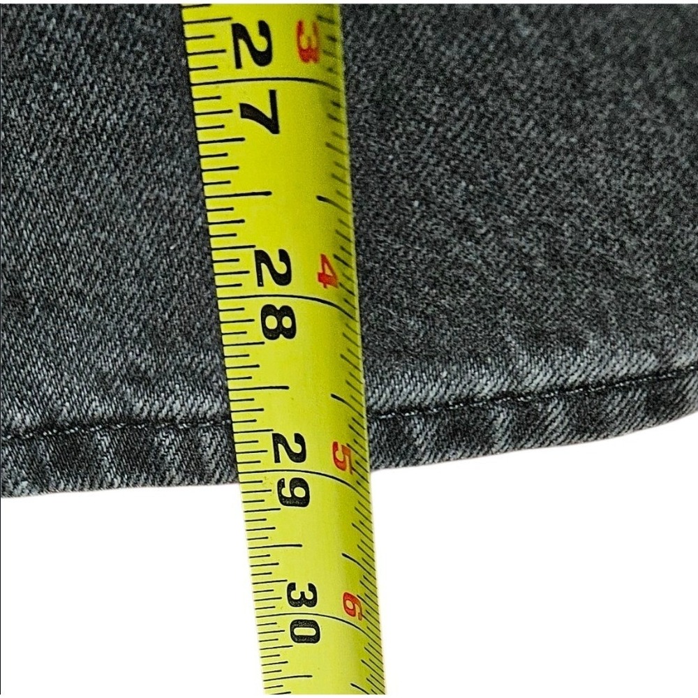 Levi's Side Slit Midi Jean Skirt Women's Washed Black Denim Midi 28" Waist New - Picture 9 of 9